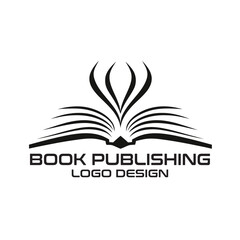 Book Publishing Vector Logo Design