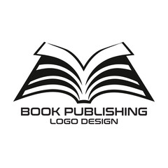 Book Publishing Vector Logo Design