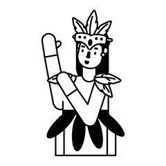 Handy glyph icon of a carnival attire 