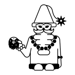 Get a glimpse of gnome character, glyph icon 