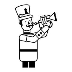 Trendy glyph icon of parade music 