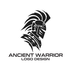 Ancient Warrior Vector Logo Design