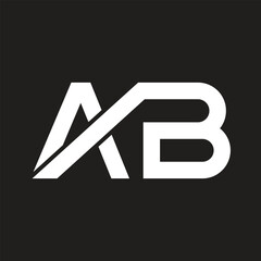 letter axb vector design template