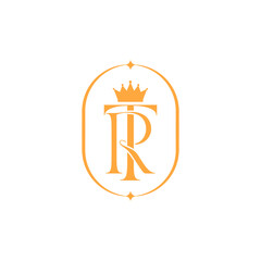 Elegant TR Letter Luxury Logo 