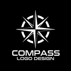 Obraz premium Compass Vector Logo Design