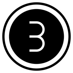 number circle icon