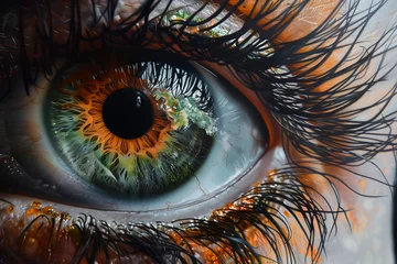 Schilderijen op glas eye of the person © Rida
