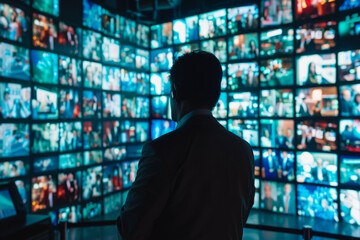 Man Working in Control Room