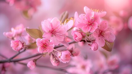 Naklejka premium Pink blossom in spring.