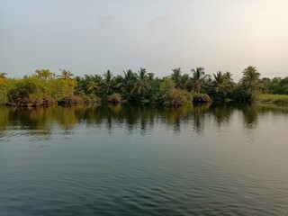 Obraz premium Views of the beautiful landscape of Kerala, India