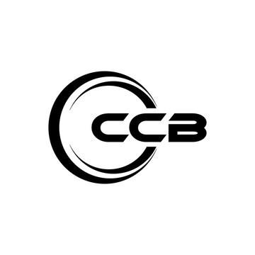 CCB letter logo design in illustration. Vector logo, calligraphy designs for logo, Poster, Invitation, etc.