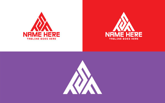 TSF Logo design in triangle shape