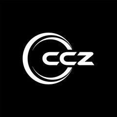 CCZ letter logo design in illustration. Vector logo, calligraphy designs for logo, Poster, Invitation, etc.