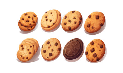 Cookies isolated vector style on isolated background illustration