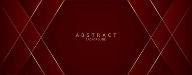luxury premium red background and gold lines