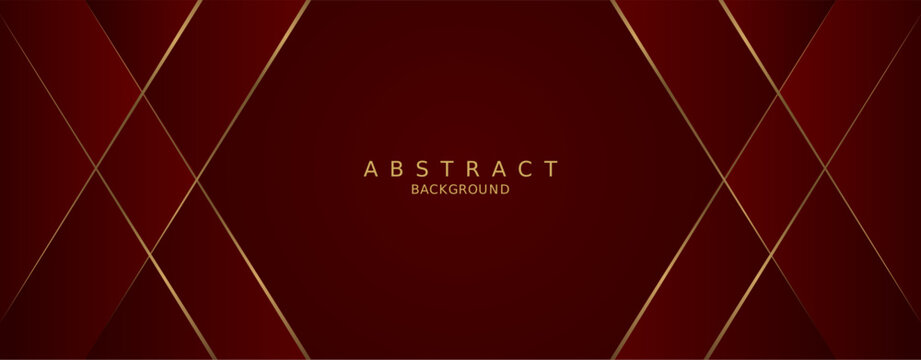 luxury premium red background and gold lines