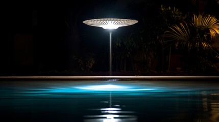 A radiant streetlamp casting a pool of light