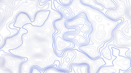 Topographic map background. Contour map background. Linear map. Vector Image