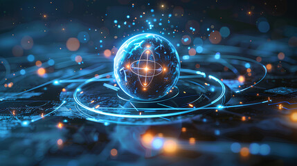 quantum physics abstract concept
