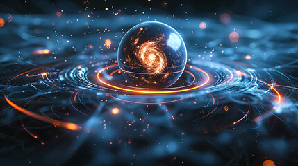 quantum physics abstract concept
