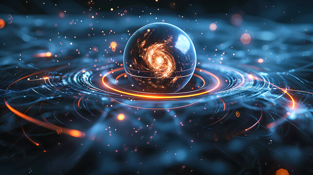 quantum physics abstract concept
