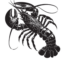 Lobster, Silhouette, Marine Creature, 
