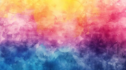 abstract background of rainbow color, watercolor,