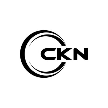 CKN letter logo design with white background in illustrator, cube logo, vector logo, modern alphabet font overlap style. calligraphy designs for logo, Poster, Invitation, etc.