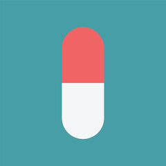 medical pills icon, medicine icon, health tablet, drug sign. Medical pills icon, health tablet, drug symbol. Isolated vector illustration. EPS file 151.