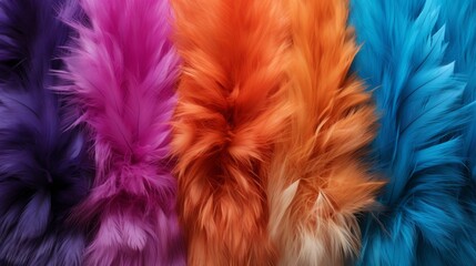 Vibrant and energetic abstract fur in various shades