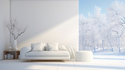 White surface with a gentle and inviting feel