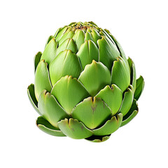 Fototapeta premium Artichoke isolated on transparent background, PNG available