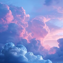 Cotton candy clouds at dusk a dreamy backdrop for fantasy themes or soft product ads ar 169