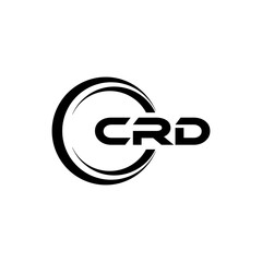 CRD letter logo design in illustration. Vector logo, calligraphy designs for logo, Poster, Invitation, etc.