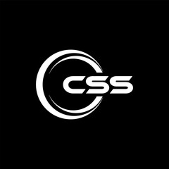 CSS letter logo design in illustration. Vector logo, calligraphy designs for logo, Poster, Invitation, etc.