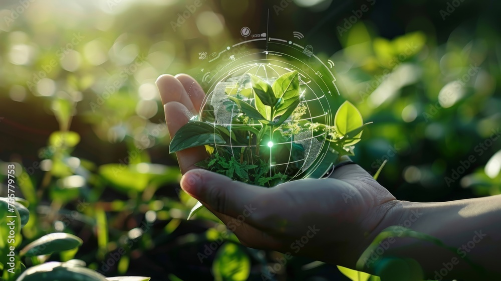 Aufkleber a concept for environmental technology. sustainable development goals. sdgs...