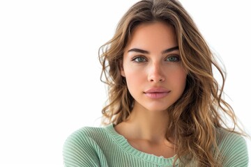 Woman with a beautiful face