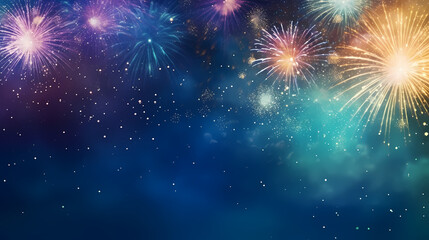 Fireworks background for celebration, holiday celebration concept