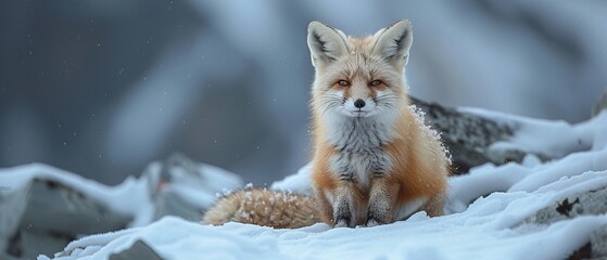 Fennec Fox in the glacier