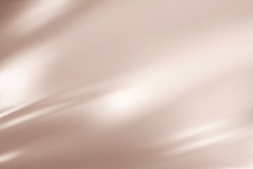 Abstract light beige gradient background. Minimalistic subtle wavy silk texture. 3D vector illustration.