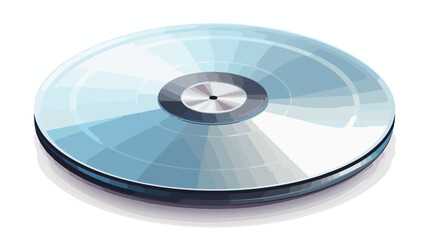 Vector illustration of CD disk or DVD disk flat Vector