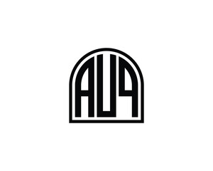 AUQ Logo design vector template
