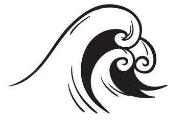 illustration of a sea wave design