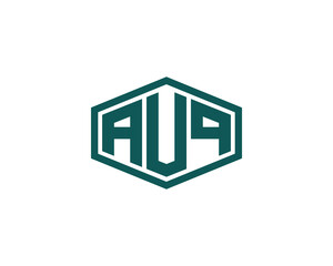 AUQ Logo design vector template