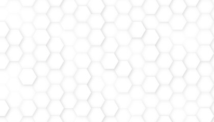 Abstract Isometric shape background for business. White hexagon background.