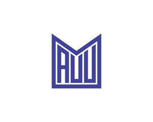 Fototapeta premium AUU Logo design vector template