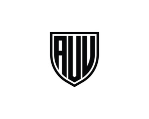 AUU Logo design vector template
