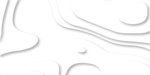 Paper cut topography relief imitation. Topography map concept or smooth origami paper cut.