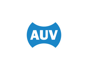 AUV Logo design vector template