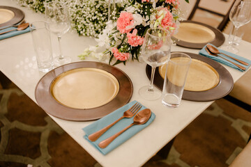 table setting for a dinner